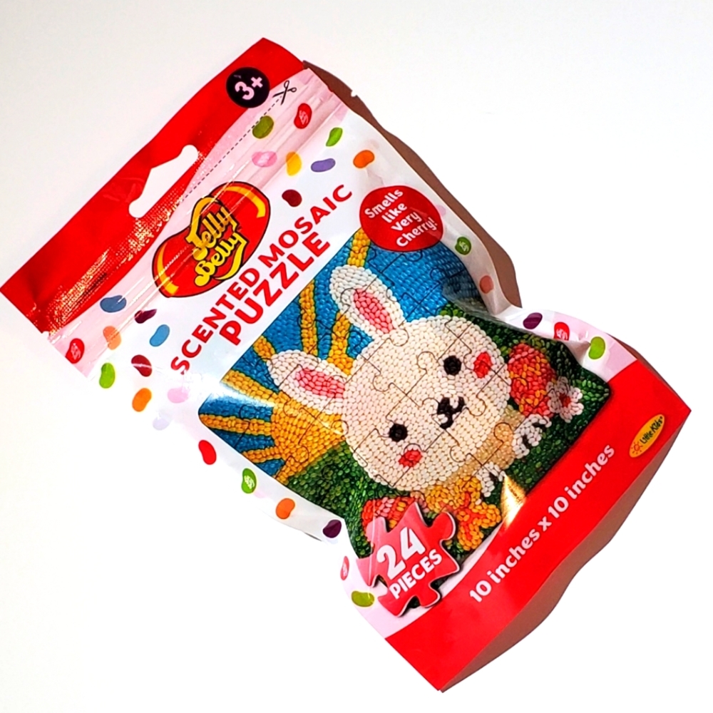 Jelly Belly 24 Piece Scented Mosaic Bunny Rabbit Puzzle